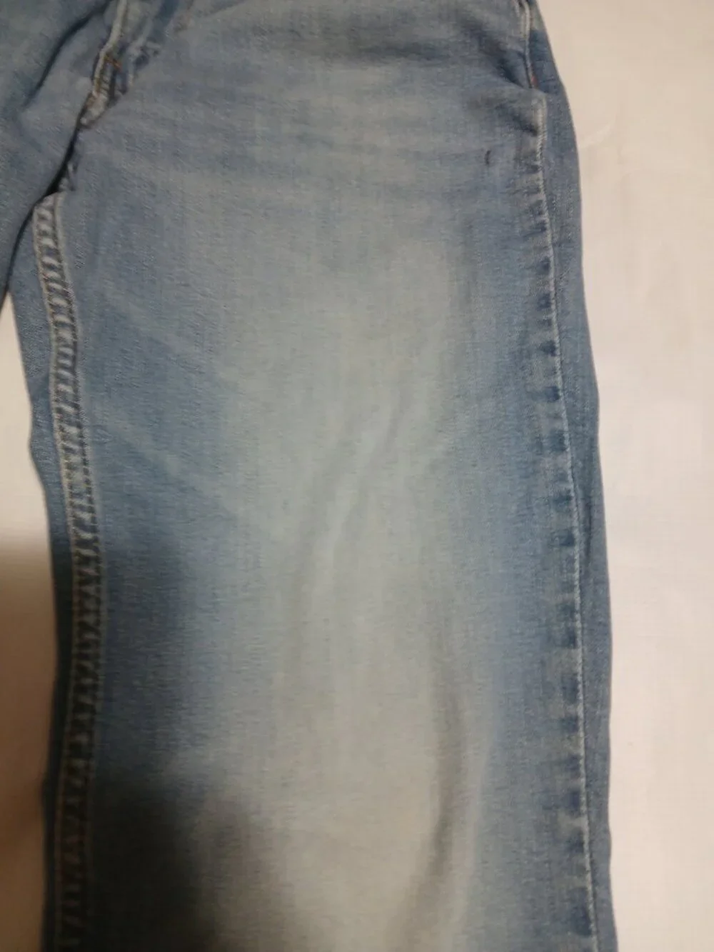 Levi's 514 Straight Fit Men's Jeans 29x30 light Wash blue denim stretch faded